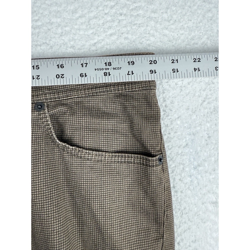 Brax Cooper Fancy Pants Mens 40x34 Regular Fit Houndstooth Tweed Brown *Read‎ - Picture 8 of 11